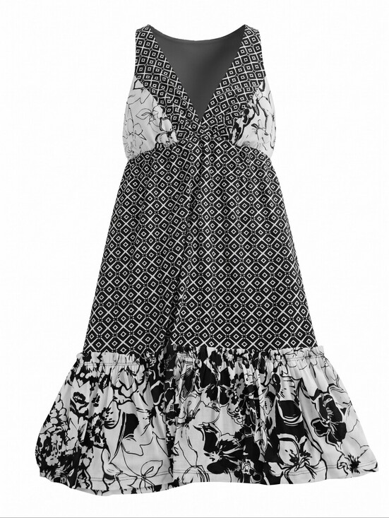 Karen Kane Dresses & Skirts - Karen Kane Floral Whimsgoth Coastal Cowgirl Fairy Festival Ruffle Sundress